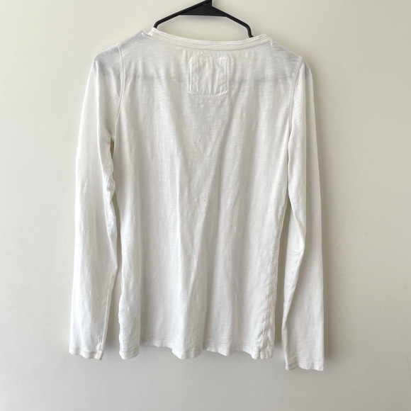 Abercrombie & Fitch Womens Y2K Henley Size M Rosette Moose Logo Twilight 2000s - Picture 2 of 9